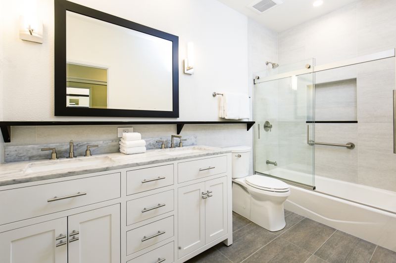 Modern Vanity and Mirror